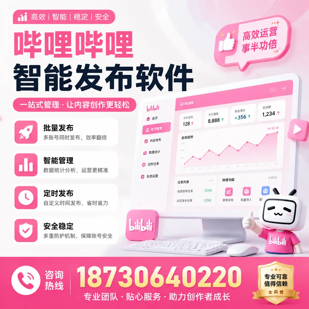 如何评估哔哩哔哩智能发布软件的ROI？自贡 企业必读